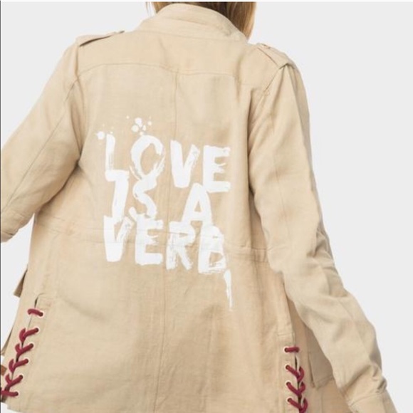 Peace Love World “Love Is A Verb” Justine Jacket - Picture 1 of 5
